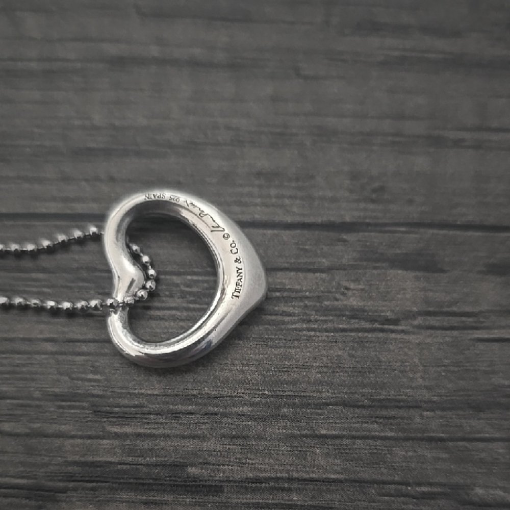 Tiffany & Co. Silver Heart Pendant Necklace
